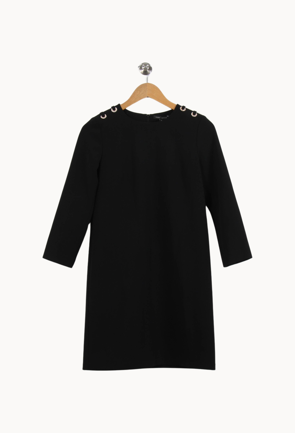 Robe Droite Noire - Taille XS/34 de la marque Tara Jarmon | PARAD55628 - Vendu par Paradigme - Image 2
