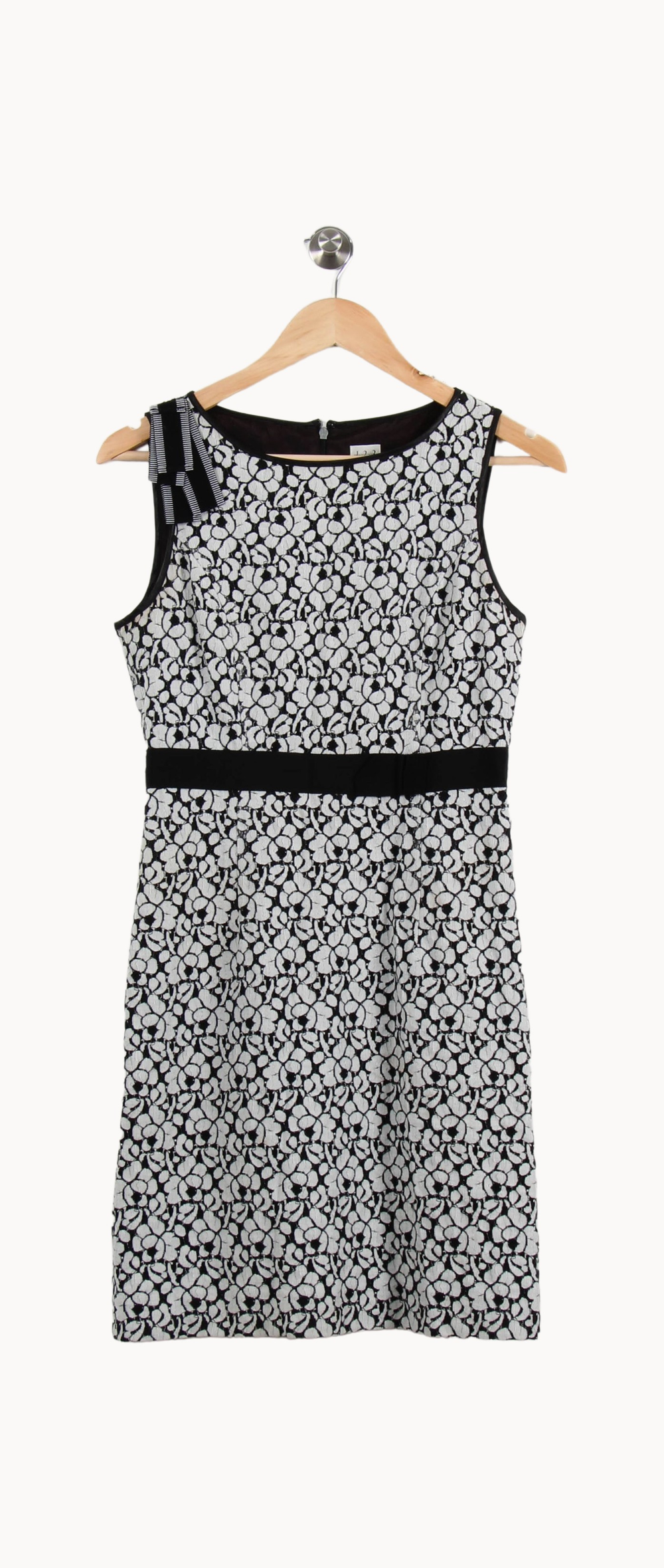 Robe Fleurie Noire et Blanche - Taille S/36 de la marque Maison 123 | PARAD69194 - Vendu par Paradigme - Image 2