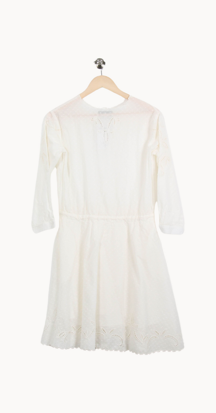 Robe Brodée Blanche - Taille S/36 de la marque The Kooples | PARAD58861 - Vendu par Paradigme - Image 4
