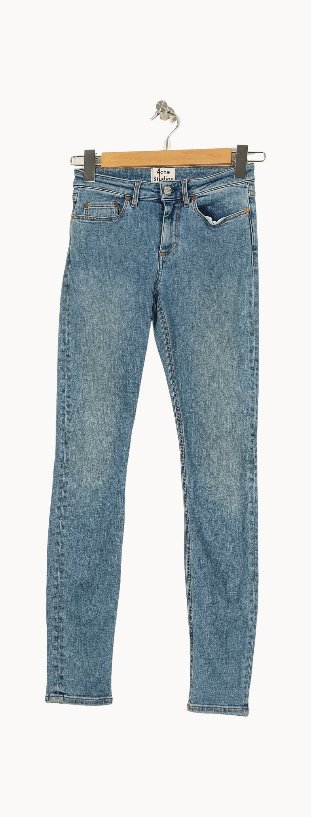 Jean Slim Bleu - Taille XS/34 de la marque Acne Studios | PARAD35757 - Vendu par Paradigme - Image 2