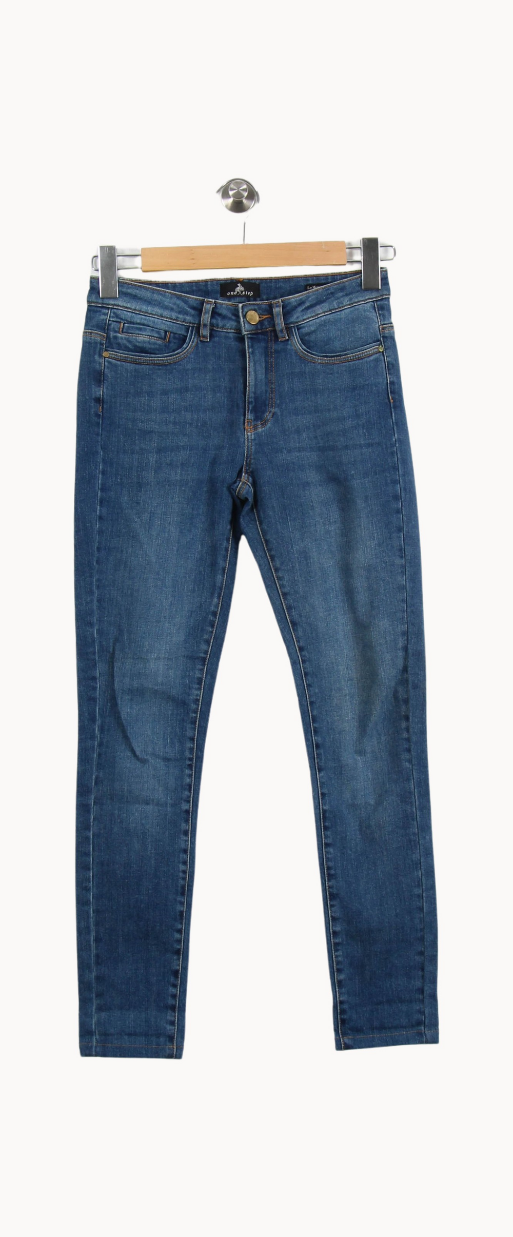 Jean Skinny Bleu - Taille XS/34 de la marque One Step | PARAD69123 - Vendu par Paradigme - Image 2