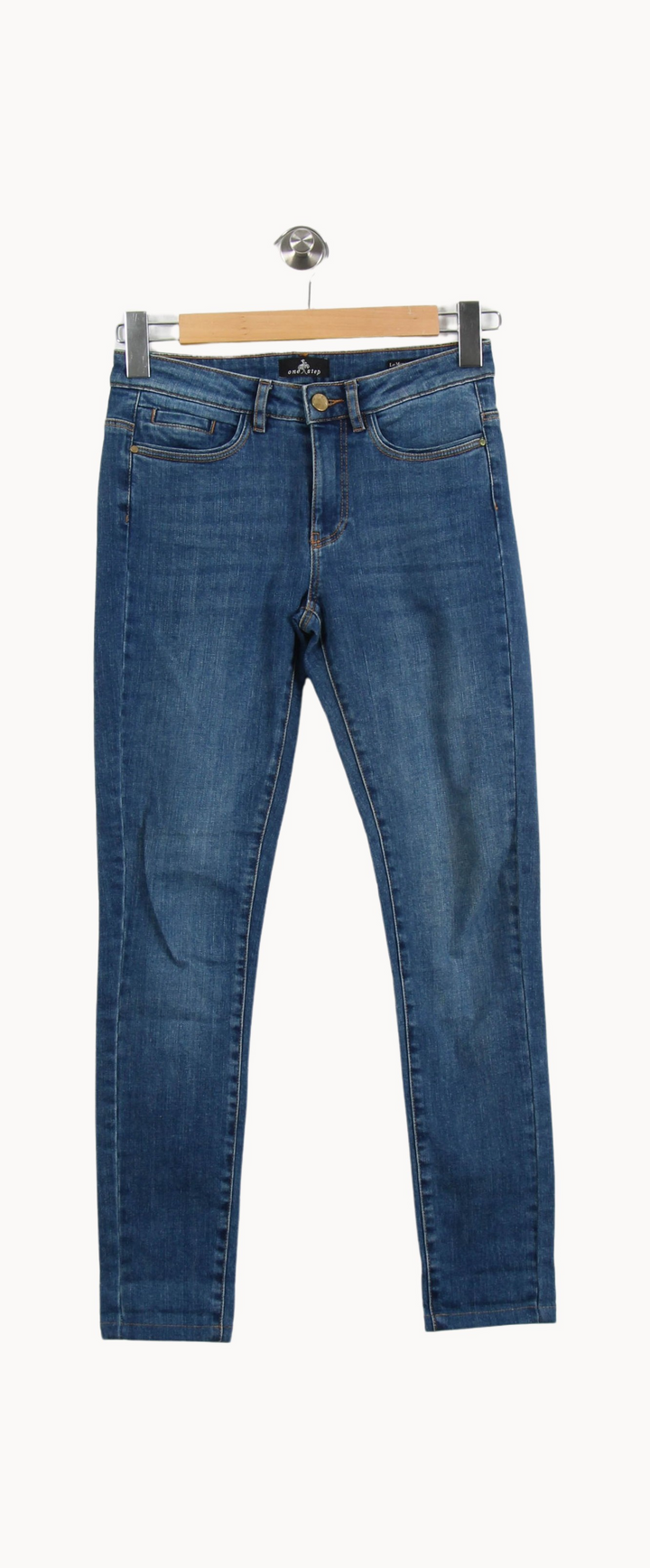 Jean Skinny Bleu - Taille XS/34 de la marque One Step | PARAD69123 - Vendu par Paradigme - Image 2