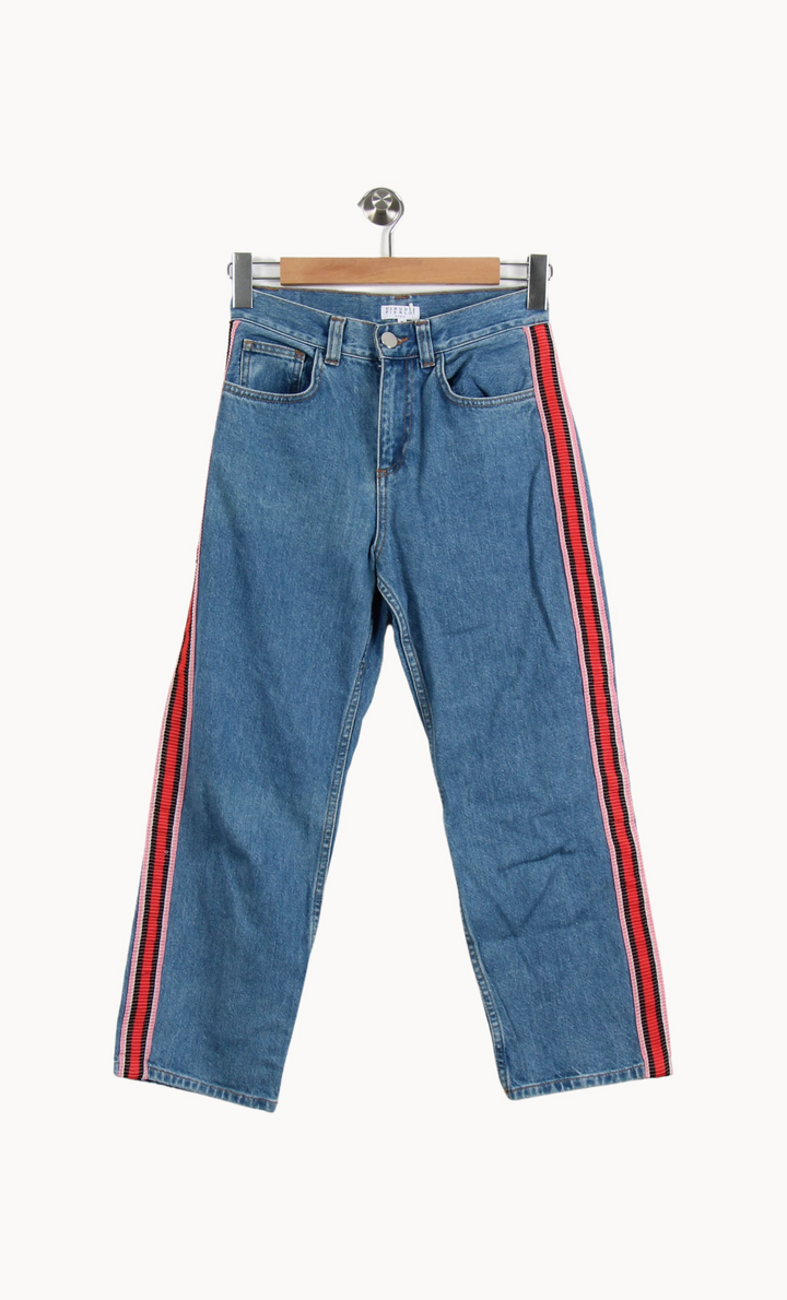 Jean Bleu et Rouge - Taille S/36 de la marque Claudie Pierlot | PARAD63378 - Vendu par Paradigme - Image 2