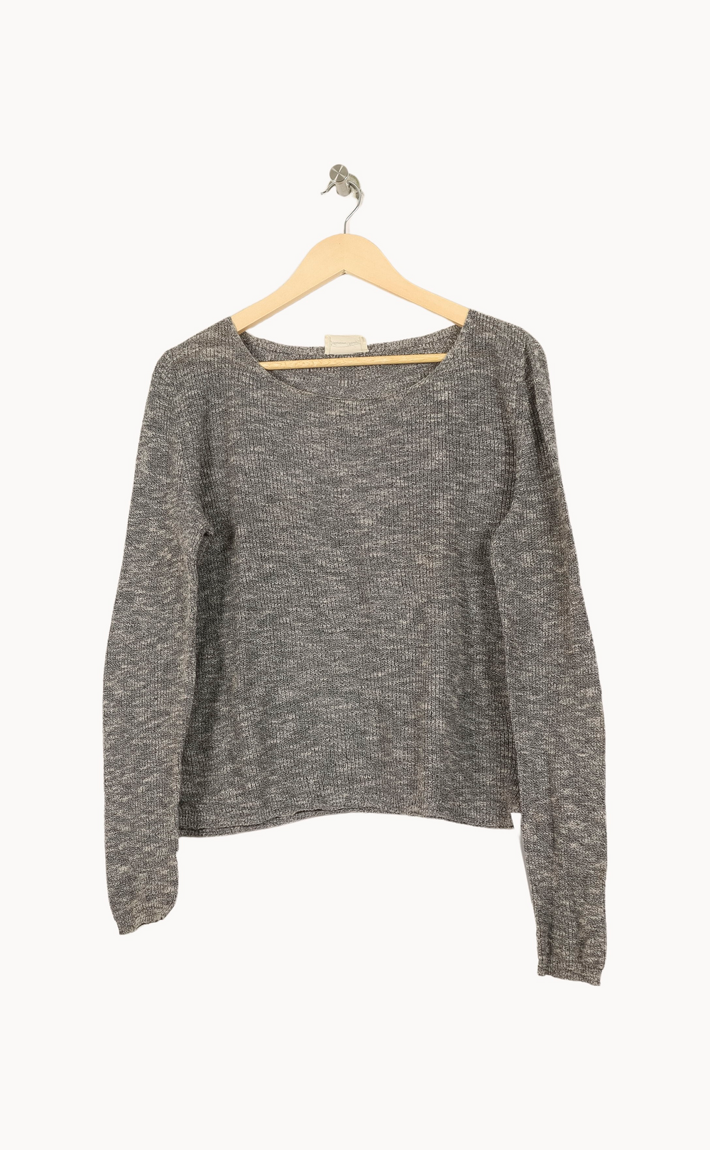 Pull Gris - Taille M/38 de la marque American Vintage | PARAD51887 - Vendu par Paradigme - Image 2