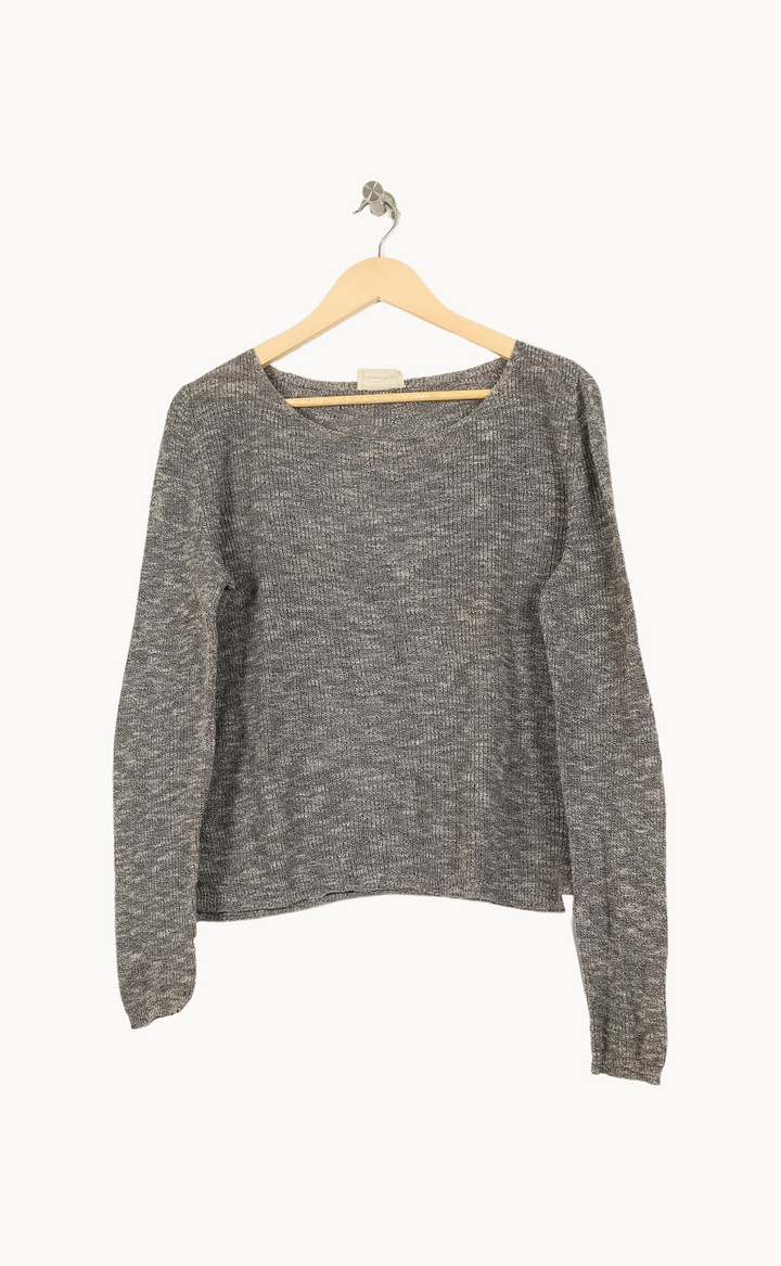 Pull Gris - Taille M/38 de la marque American Vintage | PARAD51887 - Vendu par Paradigme - Image 2