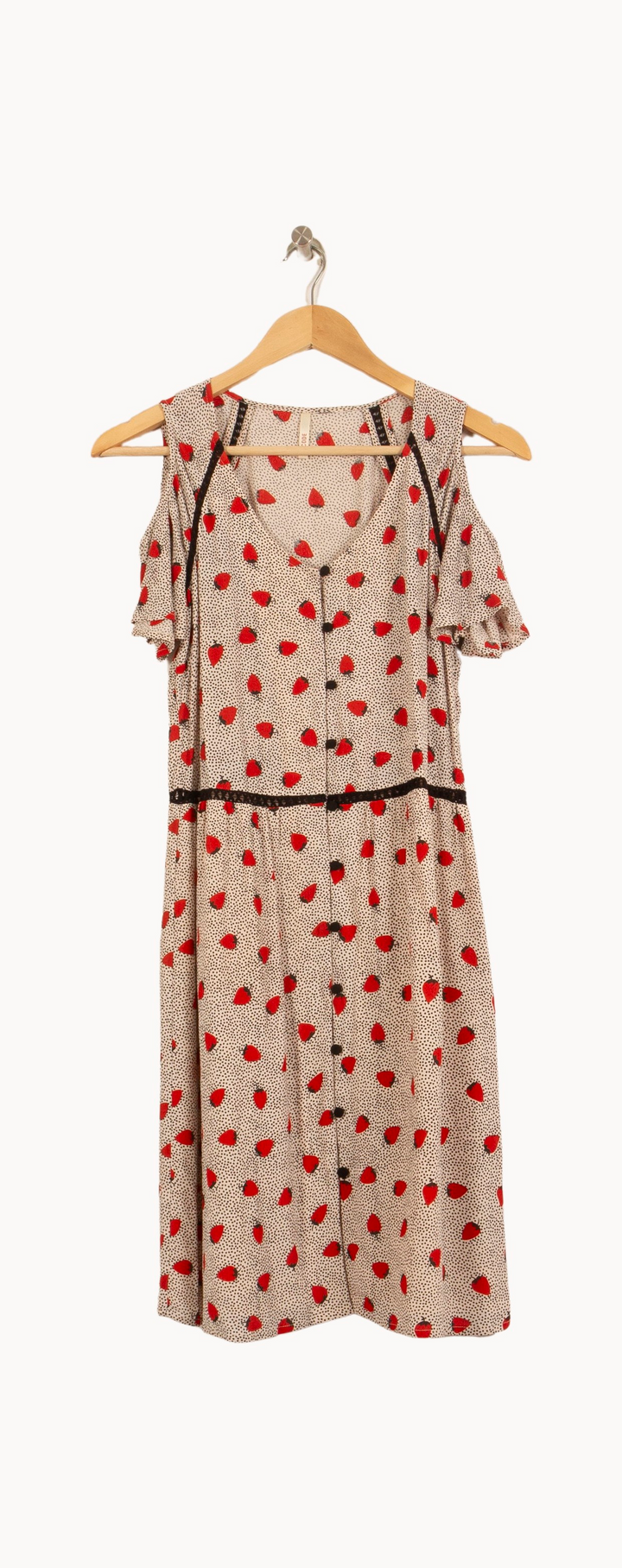 Robe Midi Blanche et Rouge - Taille S/36 de la marque I.Code | PARAD64153 - Vendu par Paradigme - Image 2