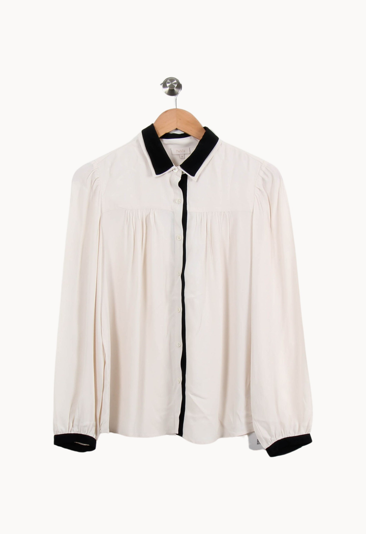 Blouse Blanche et Noire - Taille S/36 de la marque Pablo | PARAD52911 - Vendu par Paradigme - Image 2