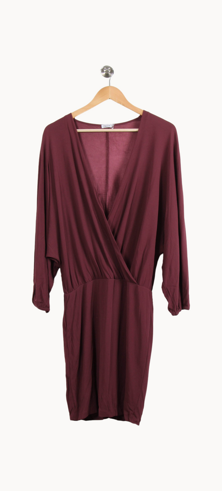 Robe Cache-Cœur Bordeaux - Taille S/36 de la marque Filippa K | PARAD66410 - Vendu par Paradigme - Image 2