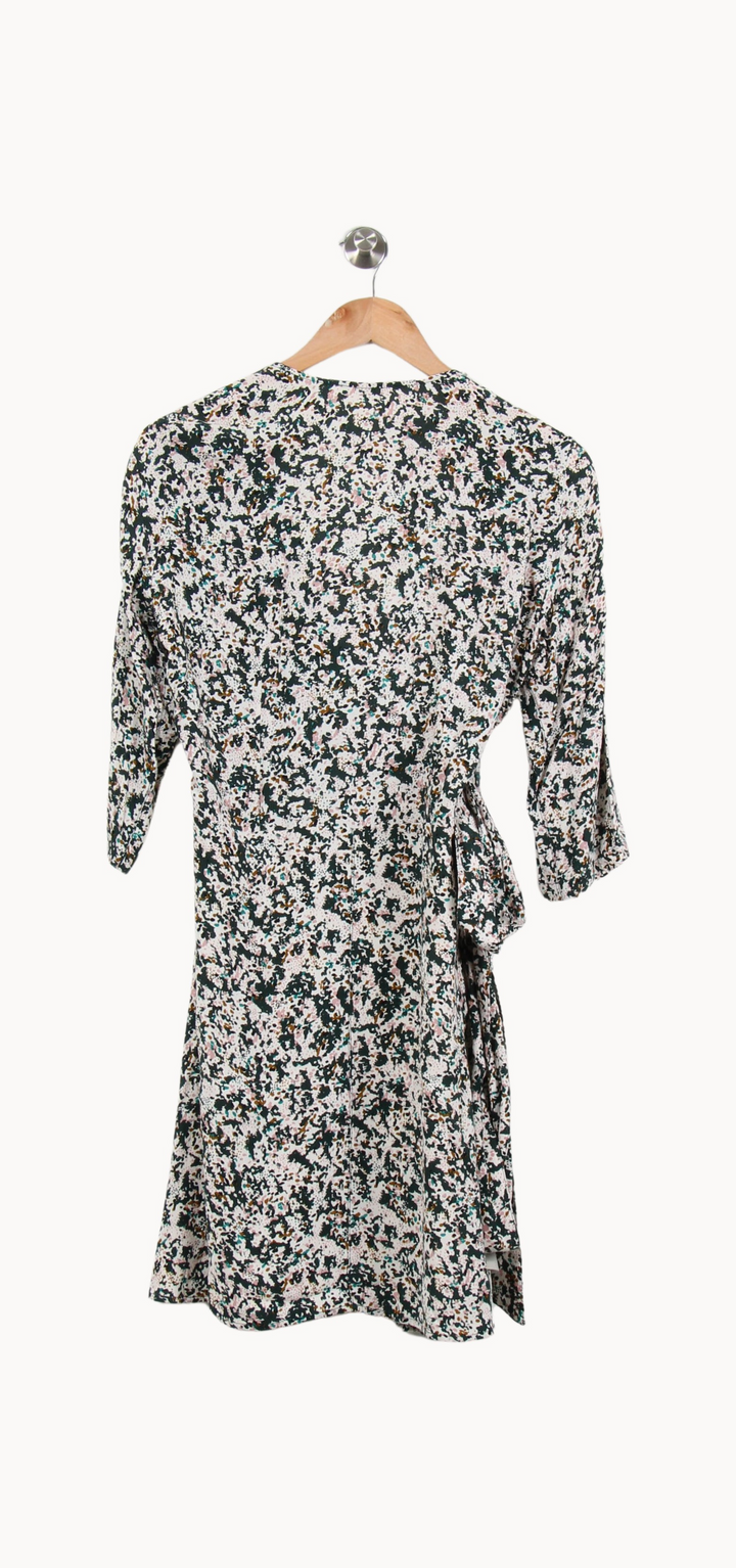Robe portefeuille blanche et noire - Taille S/36 de la marque Sessùn | PARAD67031 - Vendu par Paradigme - Image 4