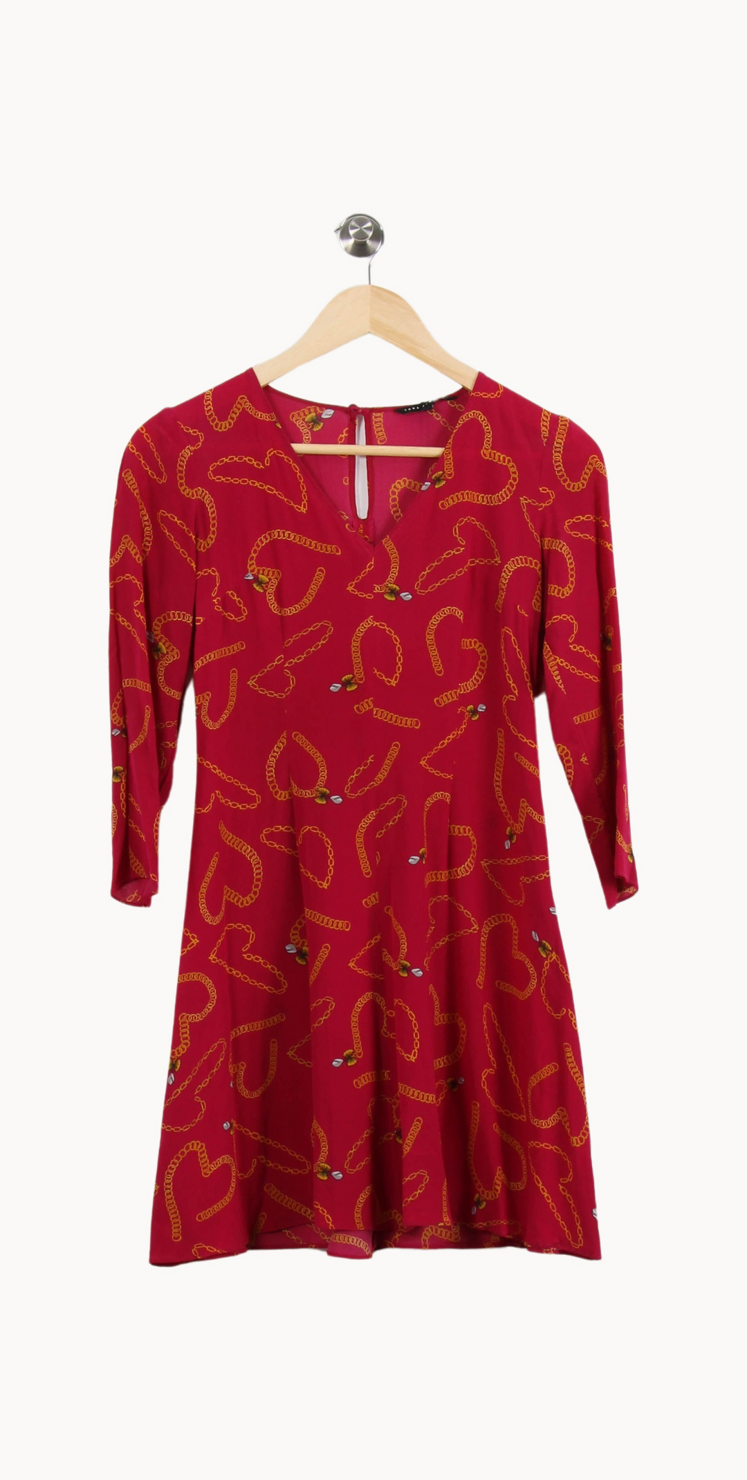 Robe Évasée Rose et Jaune - Taille XS/34 de la marque Tara Jarmon | PARAD55632 - Vendu par Paradigme - Image 2