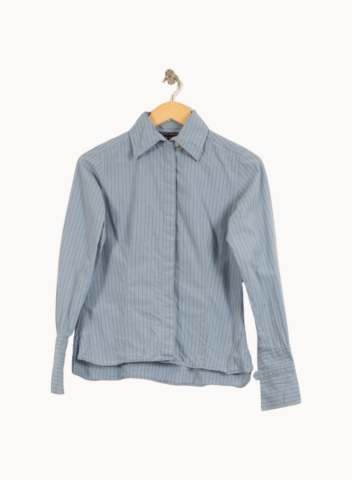 Chemise Bleue - Taille M/38 de la marque Tara Jarmon | PARAD29111 - Vendu par Paradigme - Image 2