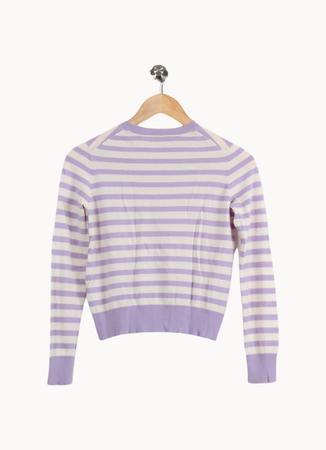 Pull Rayé Violet et Blanc - Taille S/36 de la marque From Future | PARAD67627 - Vendu par Paradigme - Image 4