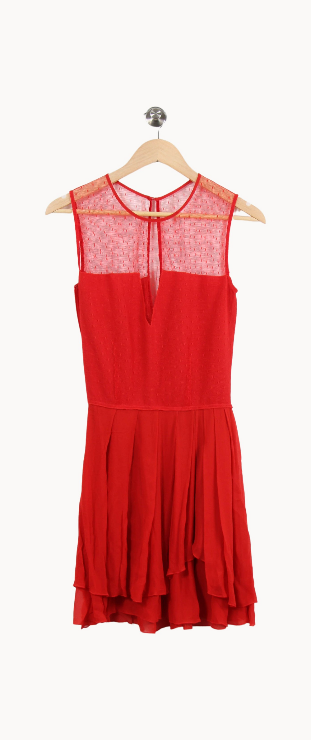Robe Courte Rouge - Taille S/36 de la marque Maje | PARAD69191 - Vendu par Paradigme - Image 2