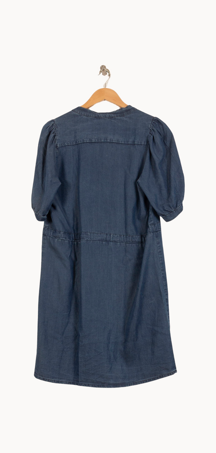 Robe Chemise Bleue - Taille S/36 de la marque La Fée Maraboutée | PARAD65027 - Vendu par Paradigme - Image 4