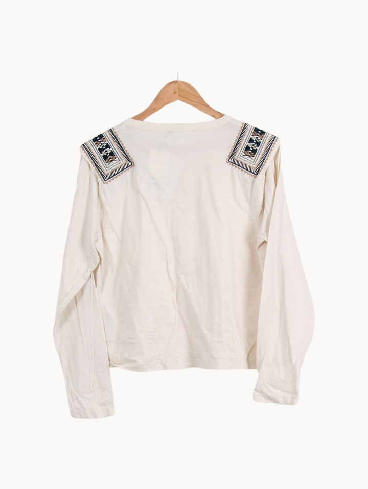 T-shirt Blanc - Taille L/40 de la marque Claudie Pierlot | PARAD66915 - Vendu par Paradigme - Image 4