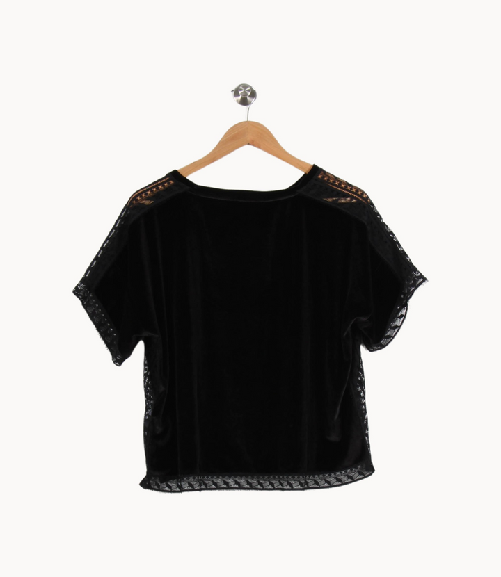 Blouse Noire - Taille M/38 de la marque Claudie Pierlot | PARAD63367 - Vendu par Paradigme - Image 4