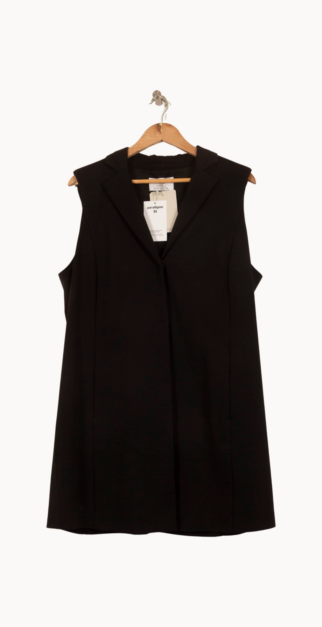 Veste Sans Manches Noire - Taille XL/42 de la marque Marina Rinaldi | PARAD64949 - Vendu par Paradigme - Image 2