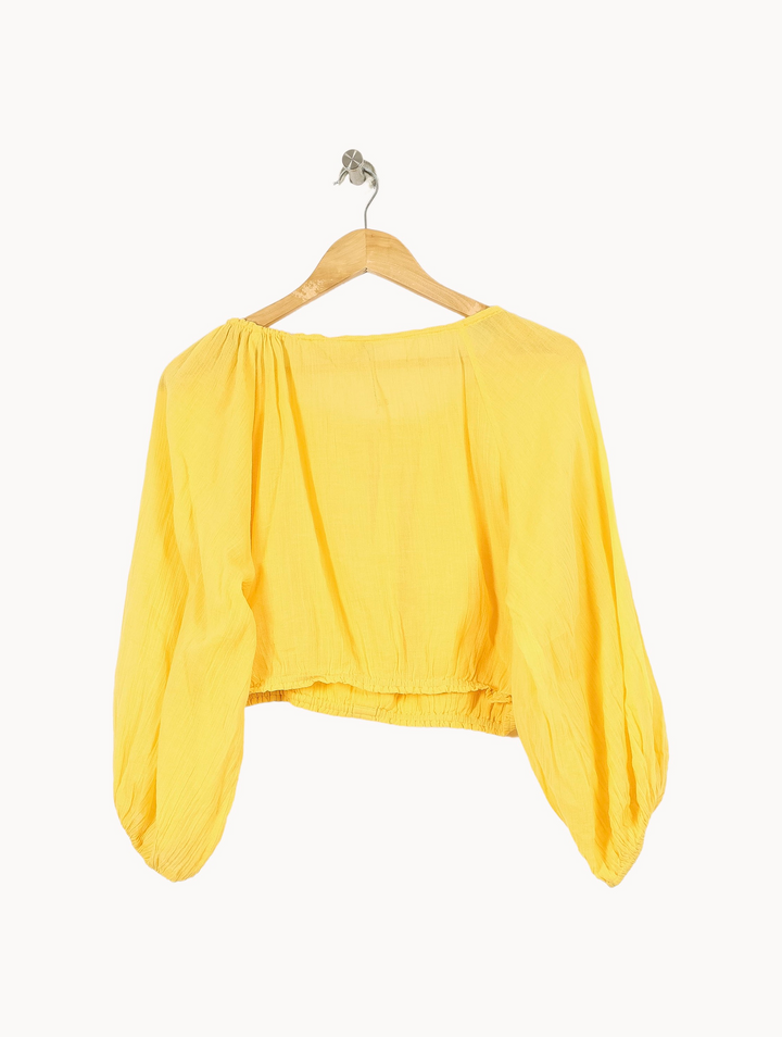 Blouse Jaune - Taille S/36 de la marque Vanessa Bruno | PARAD46399 - Vendu par Paradigme - Image 4