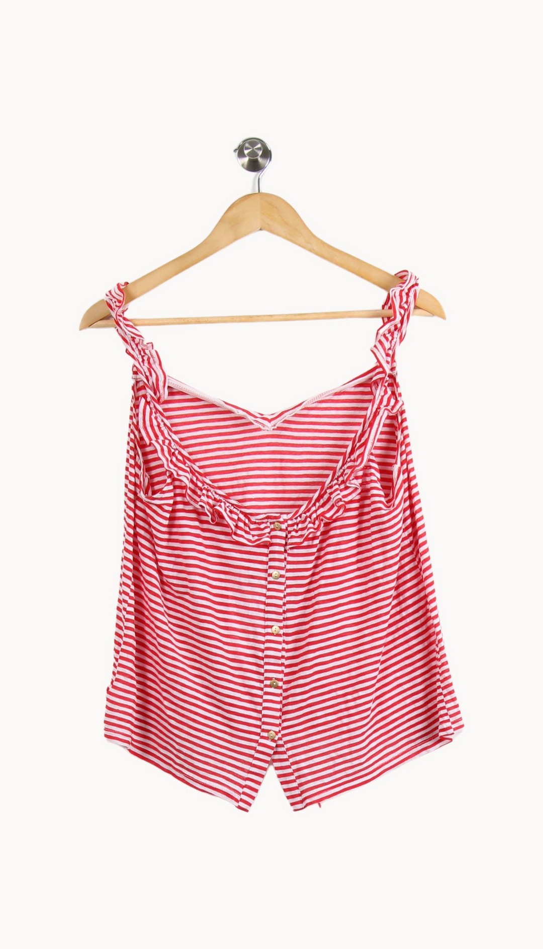 Top à Bretelles Rouge et Blanc - Taille L/40 de la marque Grace & Mila | PARAD39770 - Vendu par Paradigme - Image 2