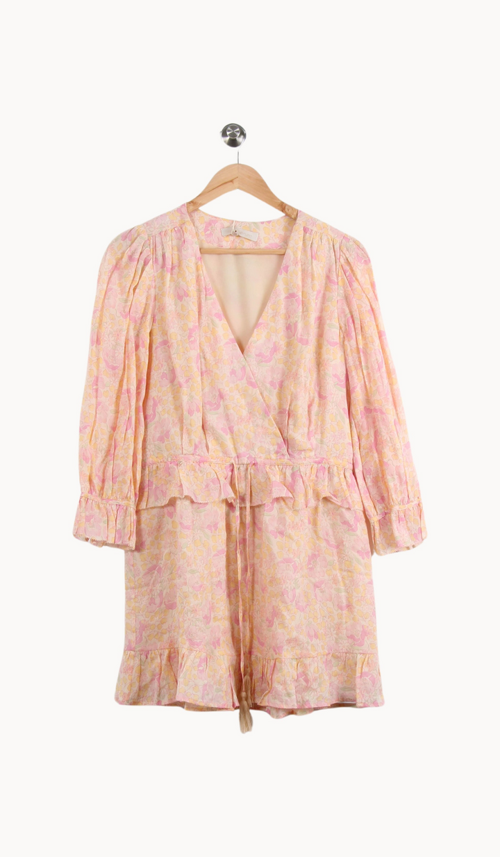 Robe Portefeuille Rose et Jaune - Taille M/38 de la marque Vanessa Bruno | PARAD65056 - Vendu par Paradigme - Image 2