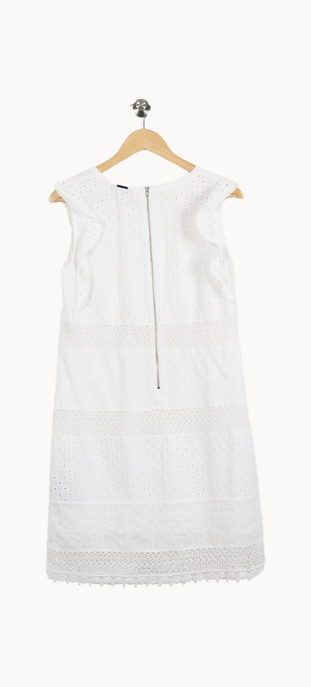 Robe Brodée Blanche - Taille XL/42 de la marque One Step | PARAD63348 - Vendu par Paradigme - Image 4