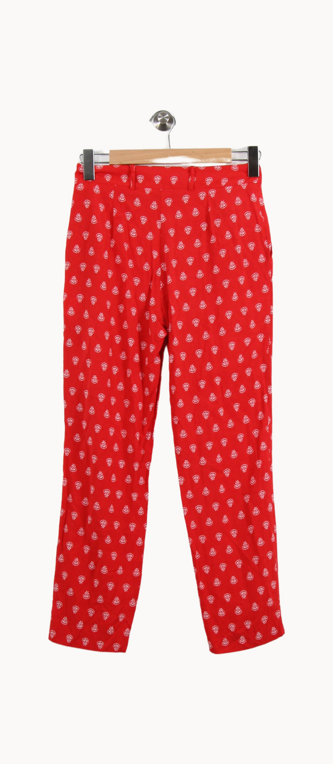 Pantalon Rouge et Blanc - Taille S/36 de la marque Sézane | PARAD69134 - Vendu par Paradigme - Image 4
