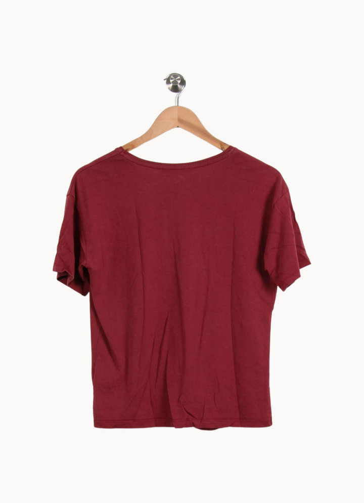 Tee-shirt Bordeaux - Taille S/36 de la marque La Fée Maraboutée | PARAD66896 - Vendu par Paradigme - Image 4