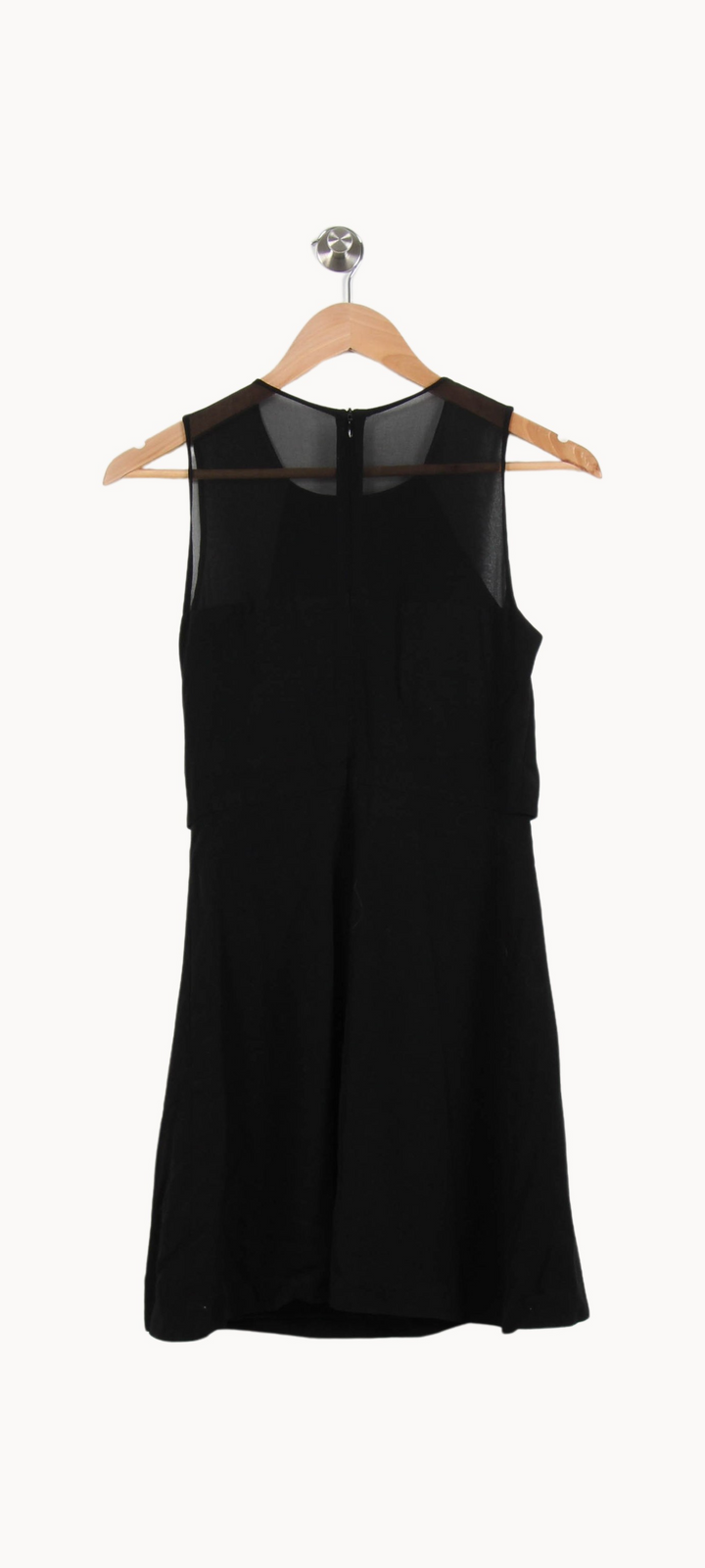 Robe Courte Noire - Taille S/36 de la marque Sandro | PARAD53473 - Vendu par Paradigme - Image 4