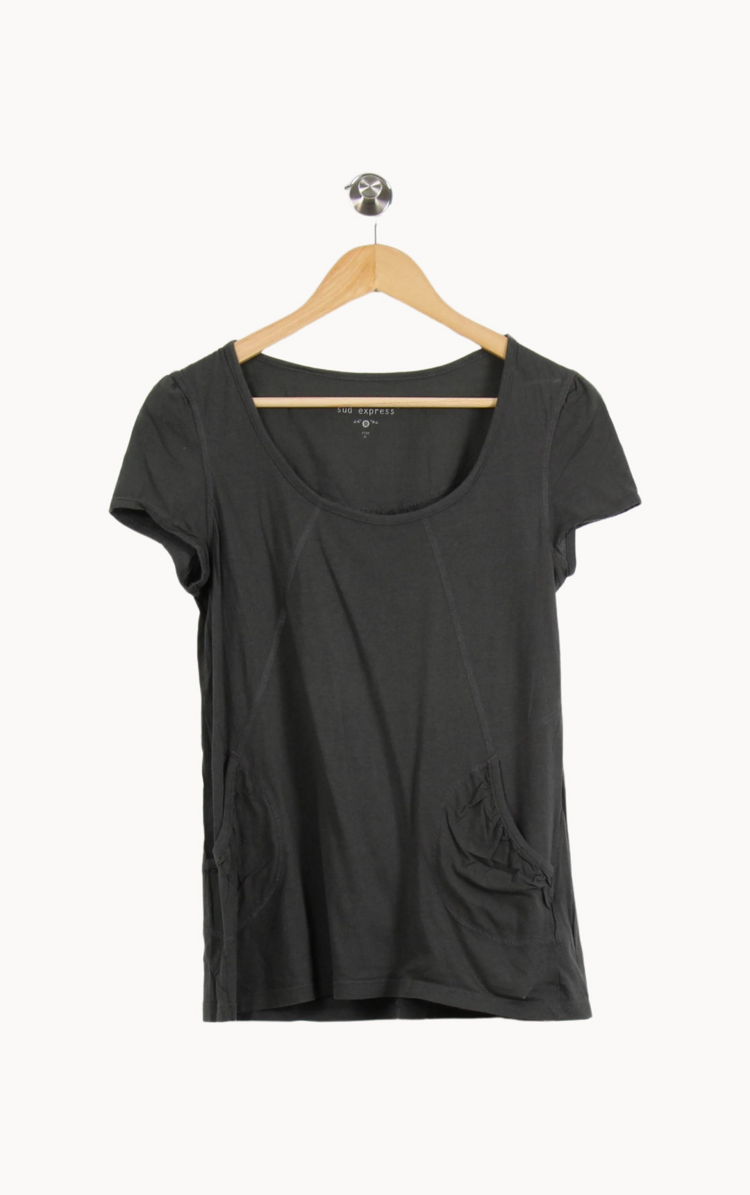 Tee-shirt Gris - Taille M/38 de la marque Sud express | PARAD67104 - Vendu par Paradigme - Image 2