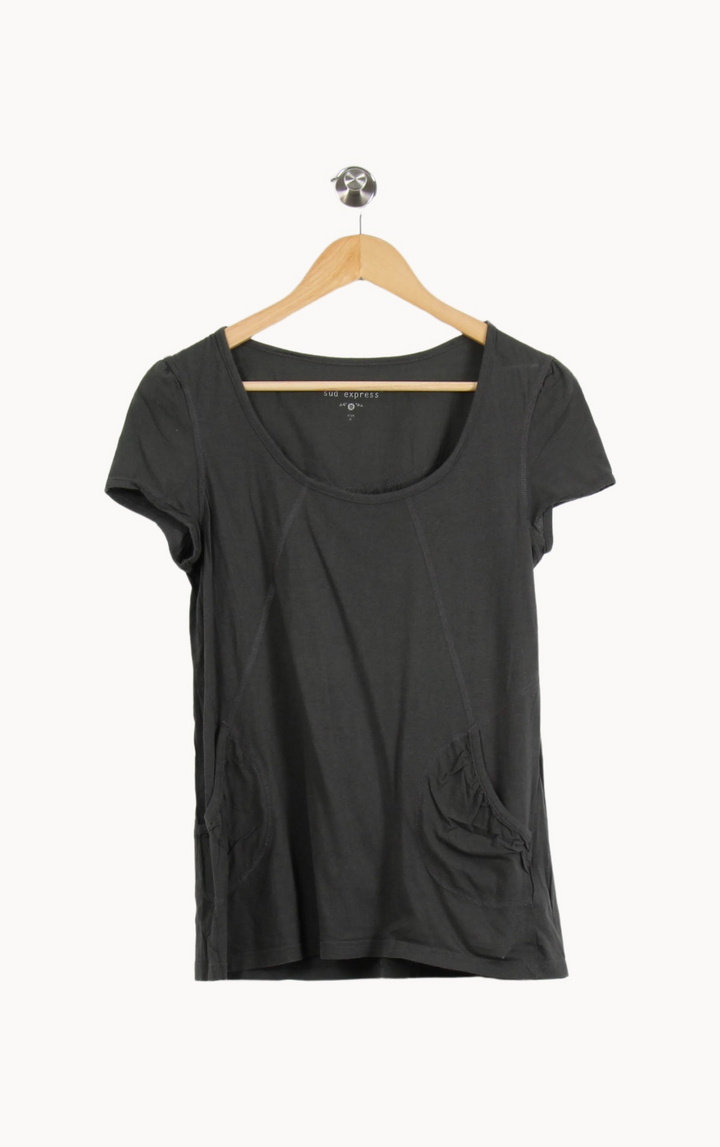 Tee-shirt Gris - Taille M/38 de la marque Sud express | PARAD67104 - Vendu par Paradigme - Image 2