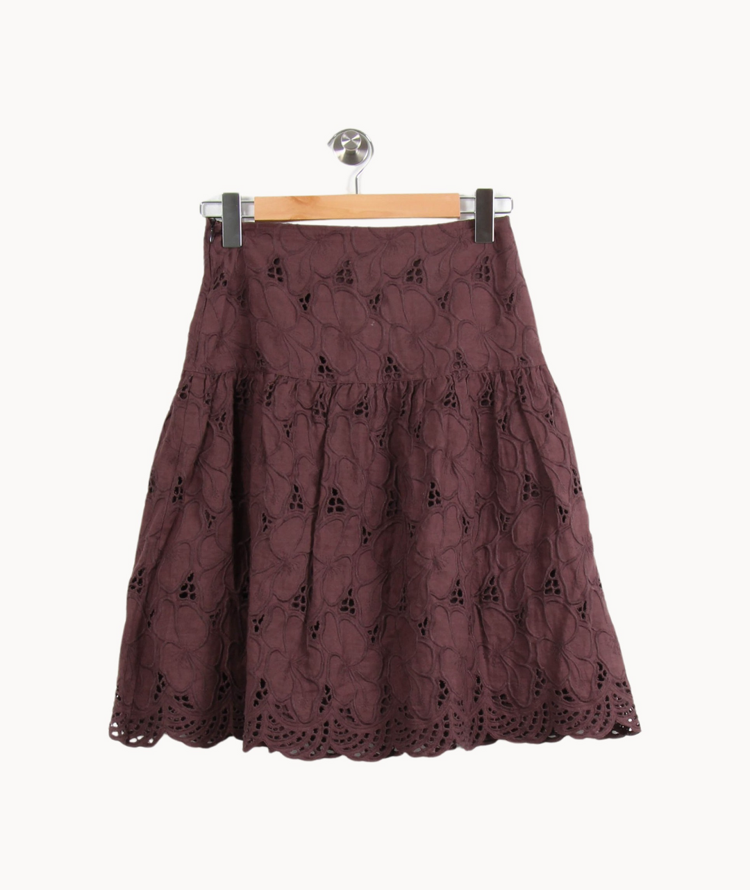 Jupe Courte Marron - Taille S/36 de la marque Caroll | PARAD39884 - Vendu par Paradigme - Image 4