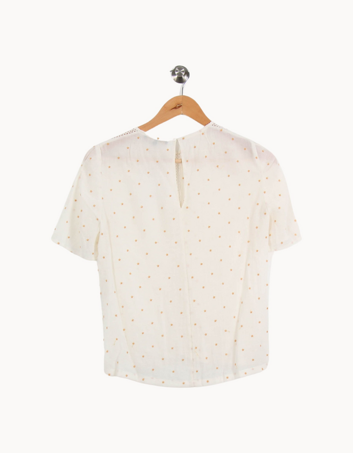 Blouse Blanche - Taille L/40 de la marque Maje | PARAD62343 - Vendu par Paradigme - Image 4