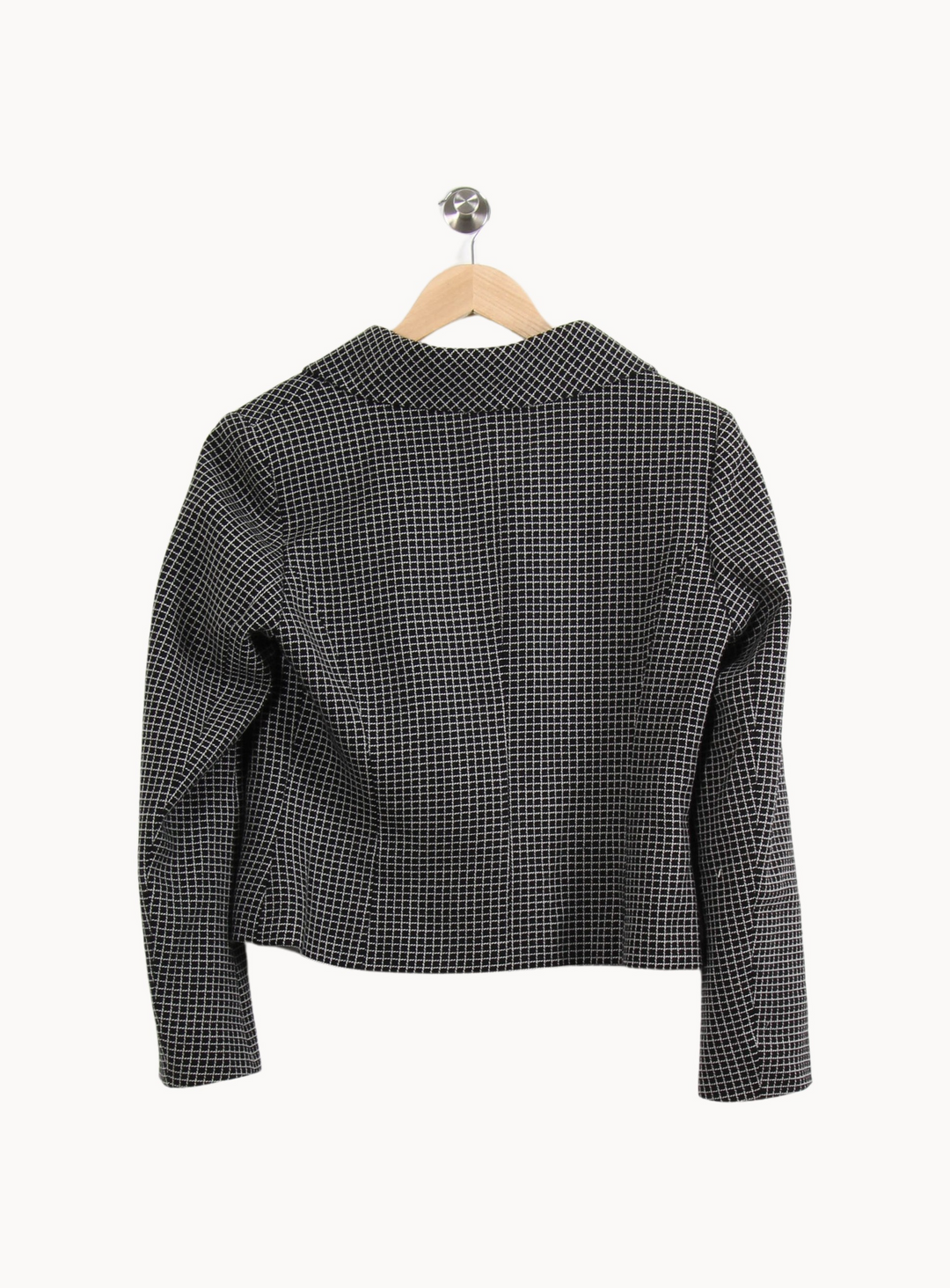 Veste Carreaux Noire et Blanche - Taille L/40 de la marque Maison 123 | RVLI0982 - Vendu par Paradigme - Image 4