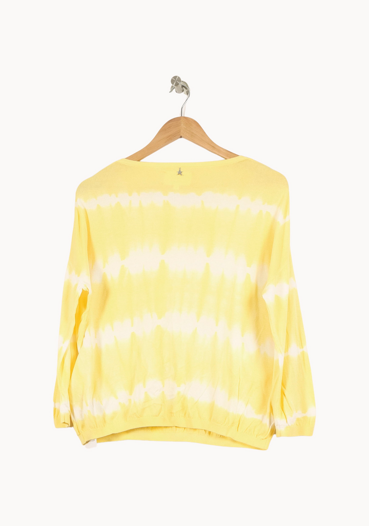 Pull Jaune et Blanc - Taille M/38 de la marque Sud express | PARAD52875 - Vendu par Paradigme - Image 4