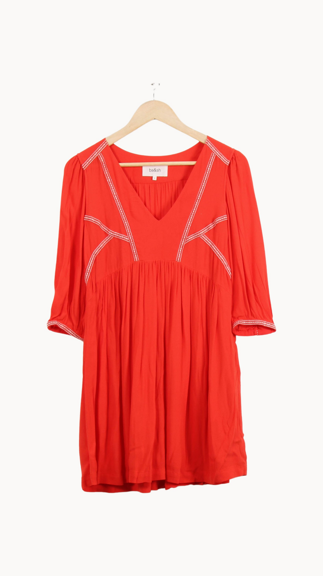 Robe Orange - Taille XS/34 de la marque ba&sh | PARAD50459 - Vendu par Paradigme - Image 2