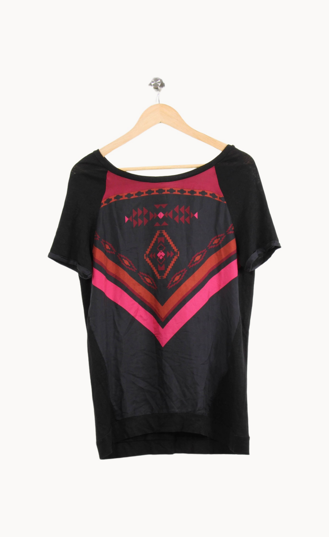 Tee-shirt Noir et Rouge - Taille M/38 de la marque Sandro | PARAD64320 - Vendu par Paradigme - Image 2