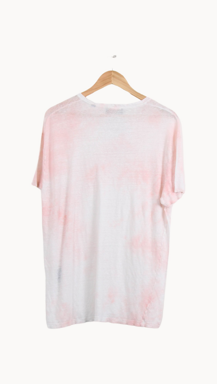 Tee-shirt Blanc et Rose - Taille M/38 de la marque The Kooples - Sport | PARAD45084 - Vendu par Paradigme - Image 4