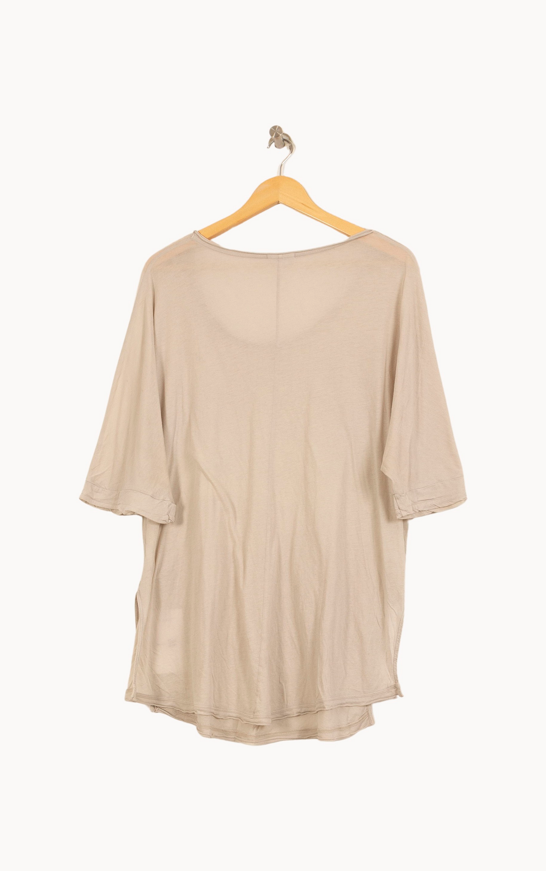 Tee-shirt Beige - Taille L/40 de la marque American Vintage | PARAD63422 - Vendu par Paradigme - Image 4