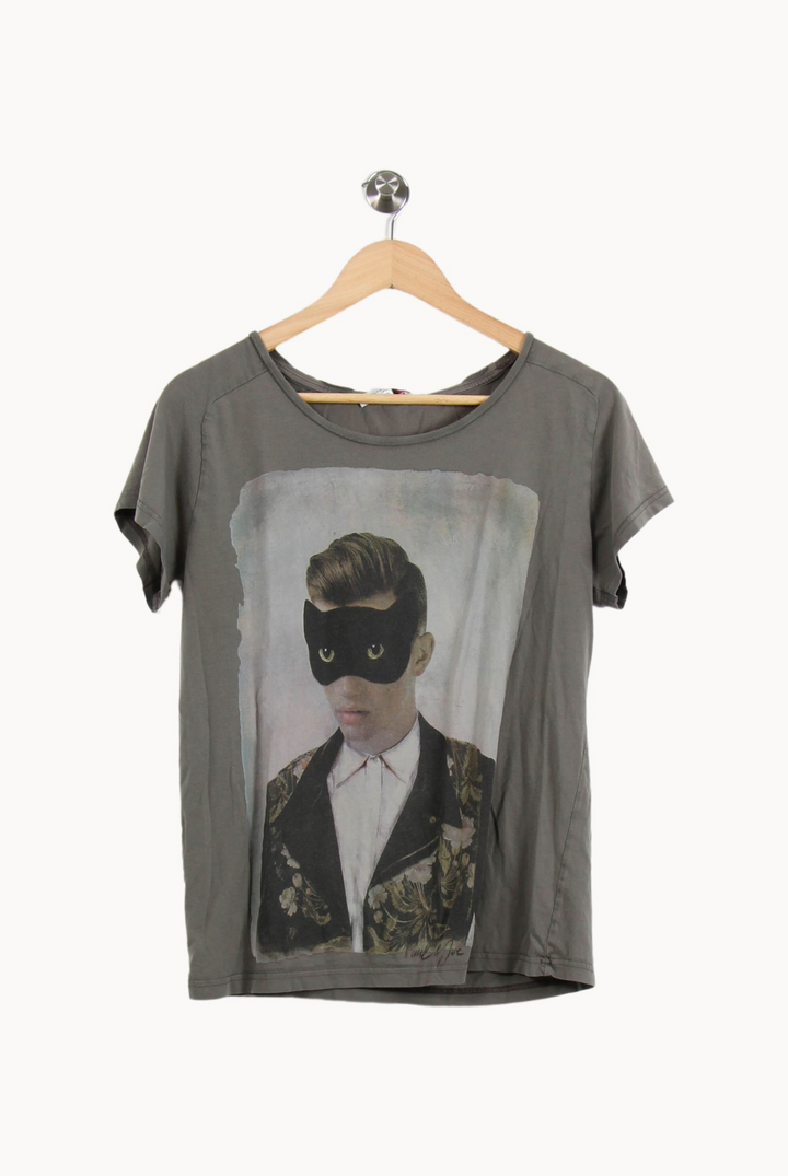 Tee-shirt Gris - Taille M/38 de la marque Paul & Joe Sister | PARAD53572 - Vendu par Paradigme - Image 2