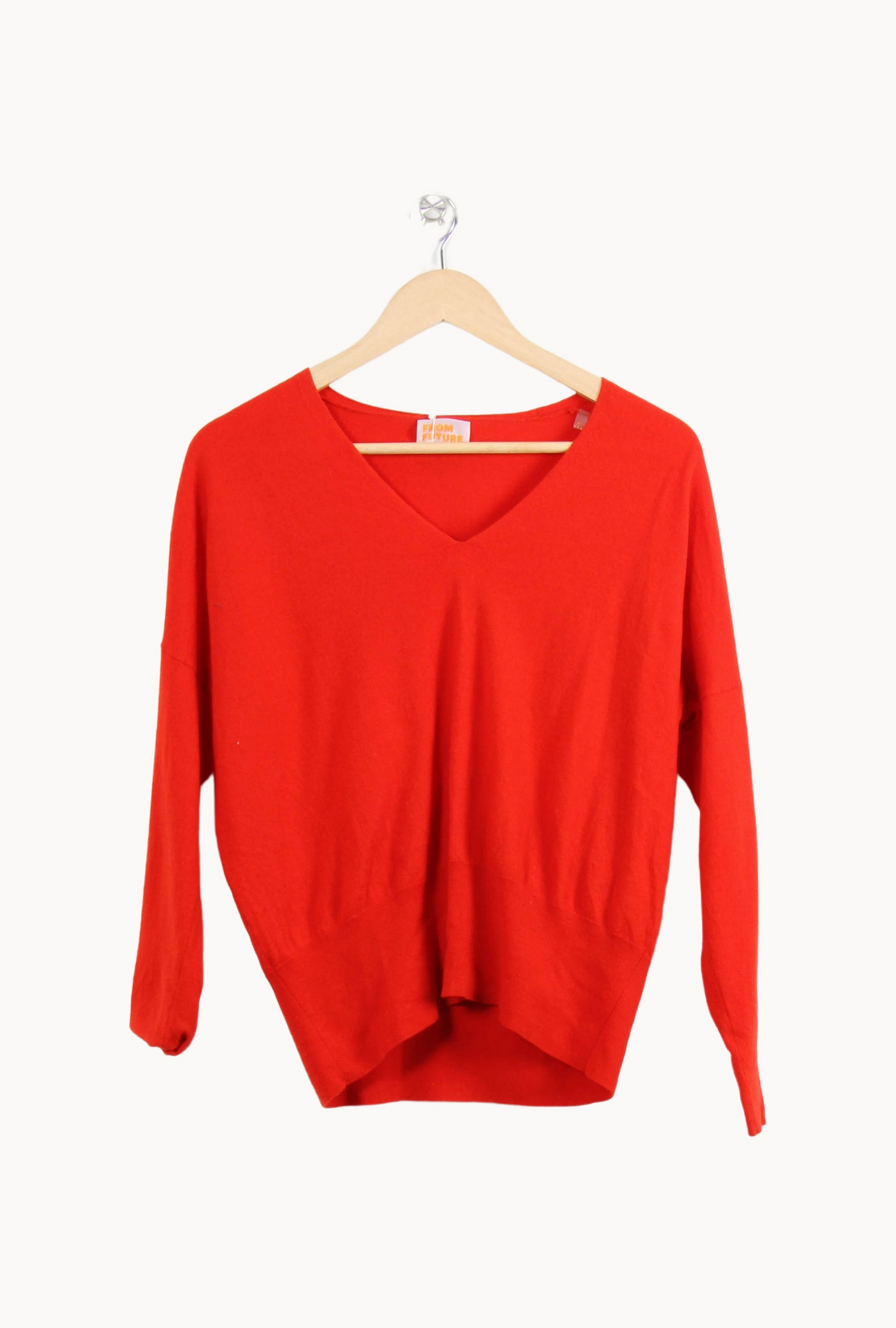 Pull Col V Rouge - Taille M/38 de la marque From Future | PARAD65346 - Vendu par Paradigme - Image 2