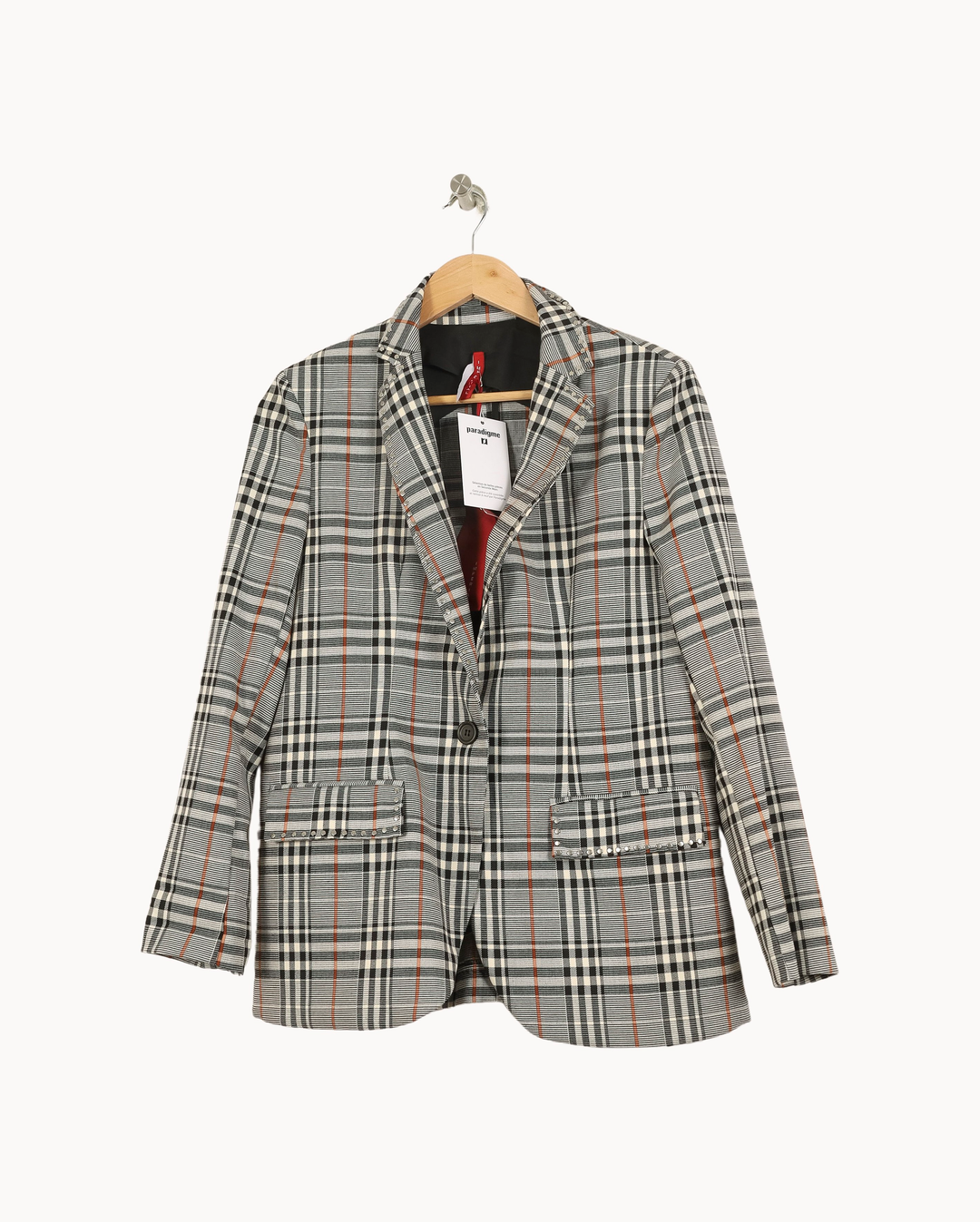 Blazer Gris à Carreaux - Taille S/36 de la marque Imperial | PARAD67408 - Vendu par Paradigme - Image 2