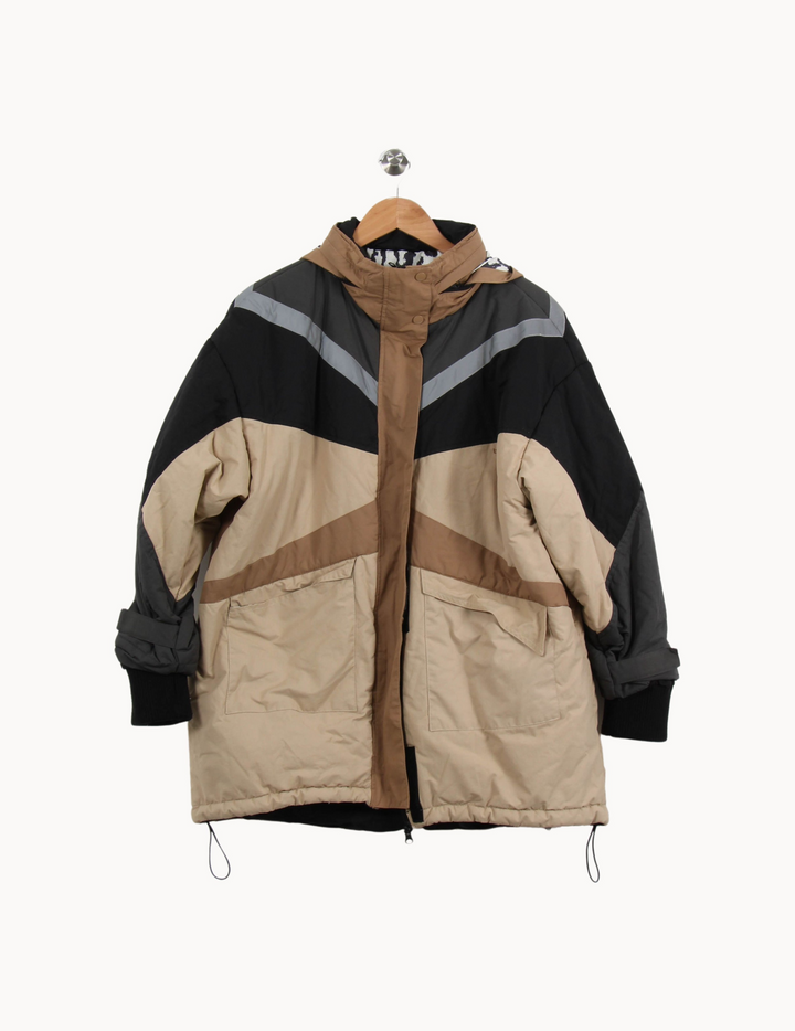 Parka Beige et Noir - Taille S/36 de la marque ba&sh | PARAD66496 - Vendu par Paradigme - Image 2