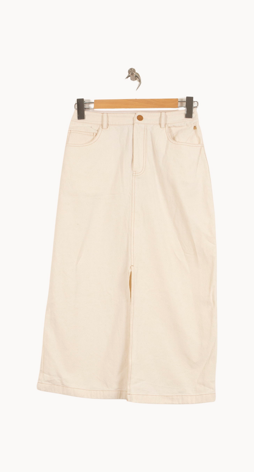Jupe Longue Blanche - Taille S/36 de la marque Des petits hauts | PARAD65035 - Vendu par Paradigme - Image 2