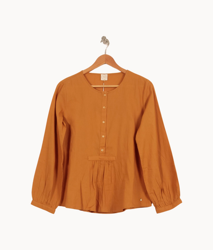 Blouse Orange - Taille S/36 de la marque Des petits hauts | PARAD64002 - Vendu par Paradigme - Image 2