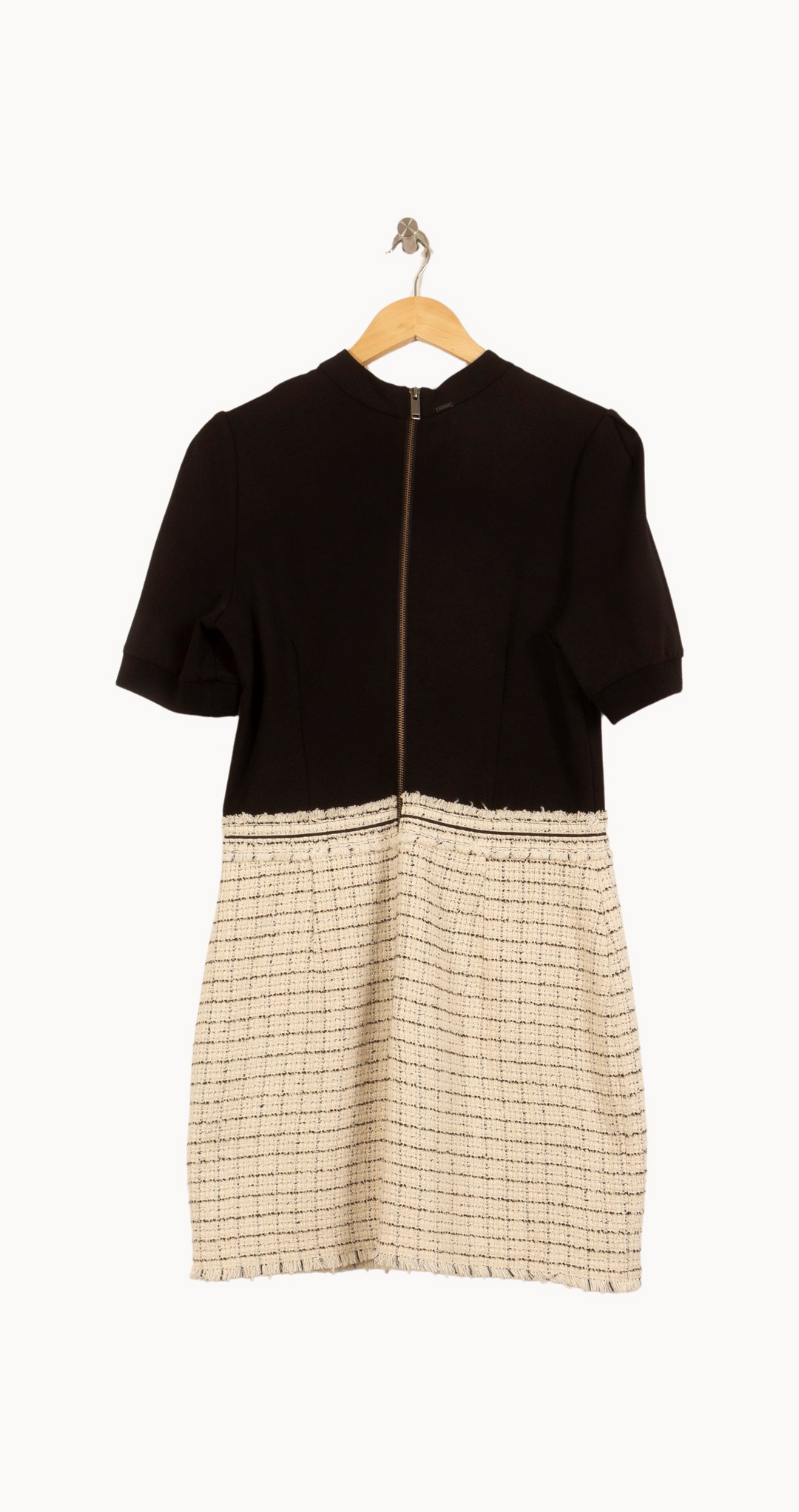 Robe Courte Noire et Beige - Taille L/40 de la marque IKKS | PARAD63808 - Vendu par Paradigme - Image 4