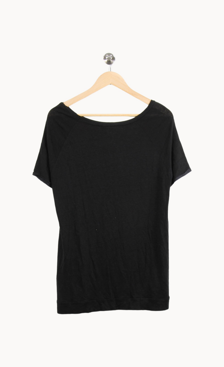 Tee-shirt Noir et Rouge - Taille M/38 de la marque Sandro | PARAD64320 - Vendu par Paradigme - Image 4
