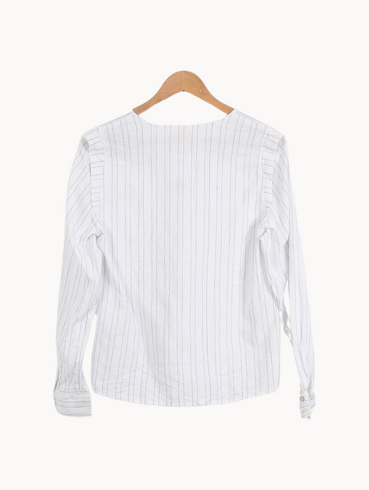 Blouse Blanche à Rayures - Taille L/40 de la marque Ekyog | PARAD67112 - Vendu par Paradigme - Image 4