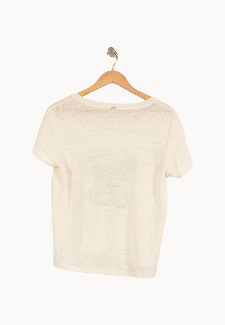 Tee-shirt Blanc - Taille M/38 de la marque IKKS | PARAD65344 - Vendu par Paradigme - Image 4
