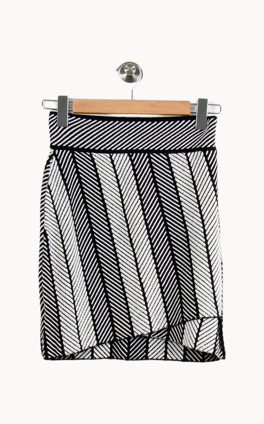 Jupe Courte Noire et Blanche - Taille S/36 de la marque Maje | PARAD37952 - Vendu par Paradigme - Image 2
