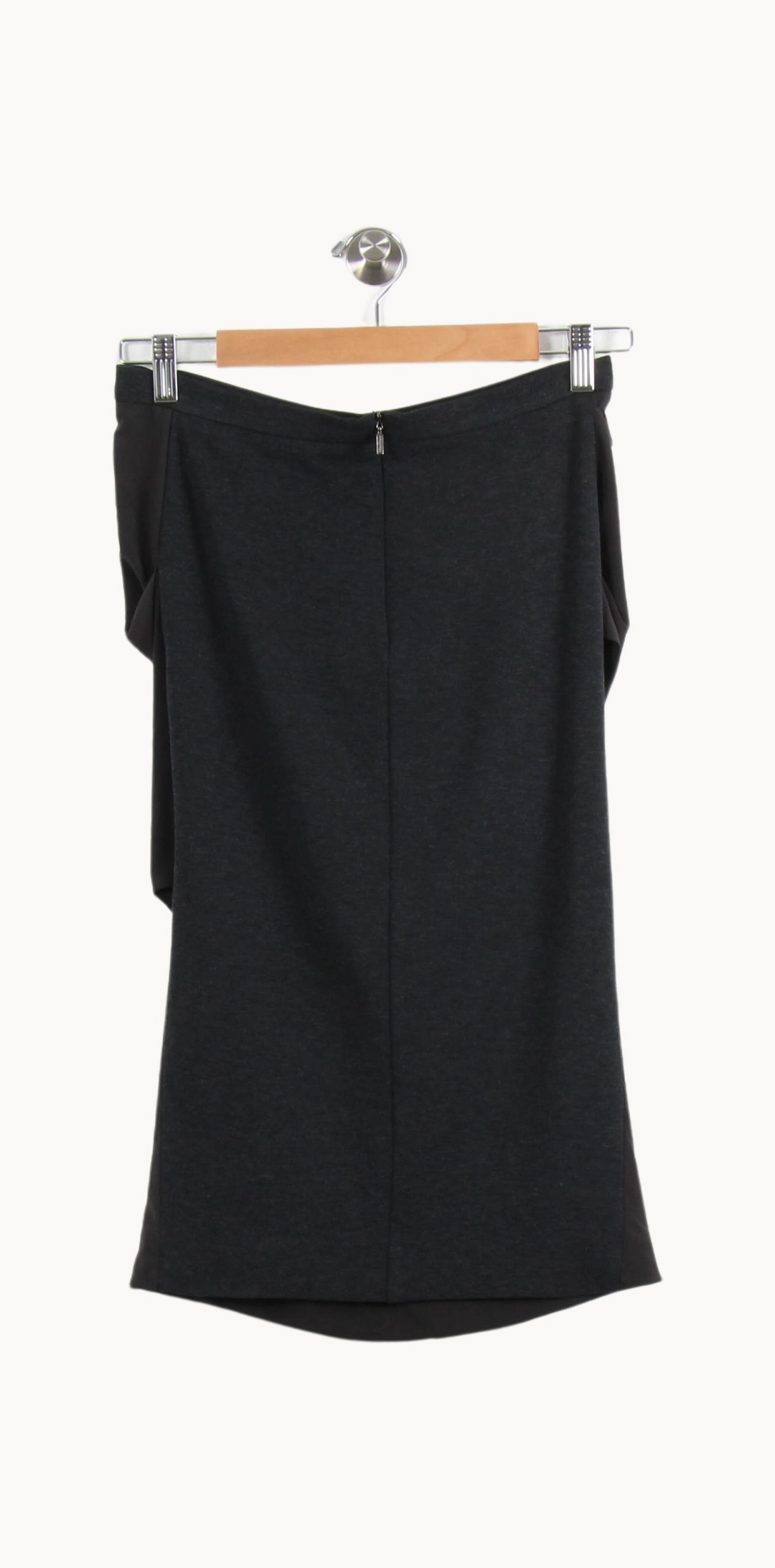 Jupe Drapée Noire - Taille S/36 de la marque Max Mara | PARAD64887 - Vendu par Paradigme - Image 4
